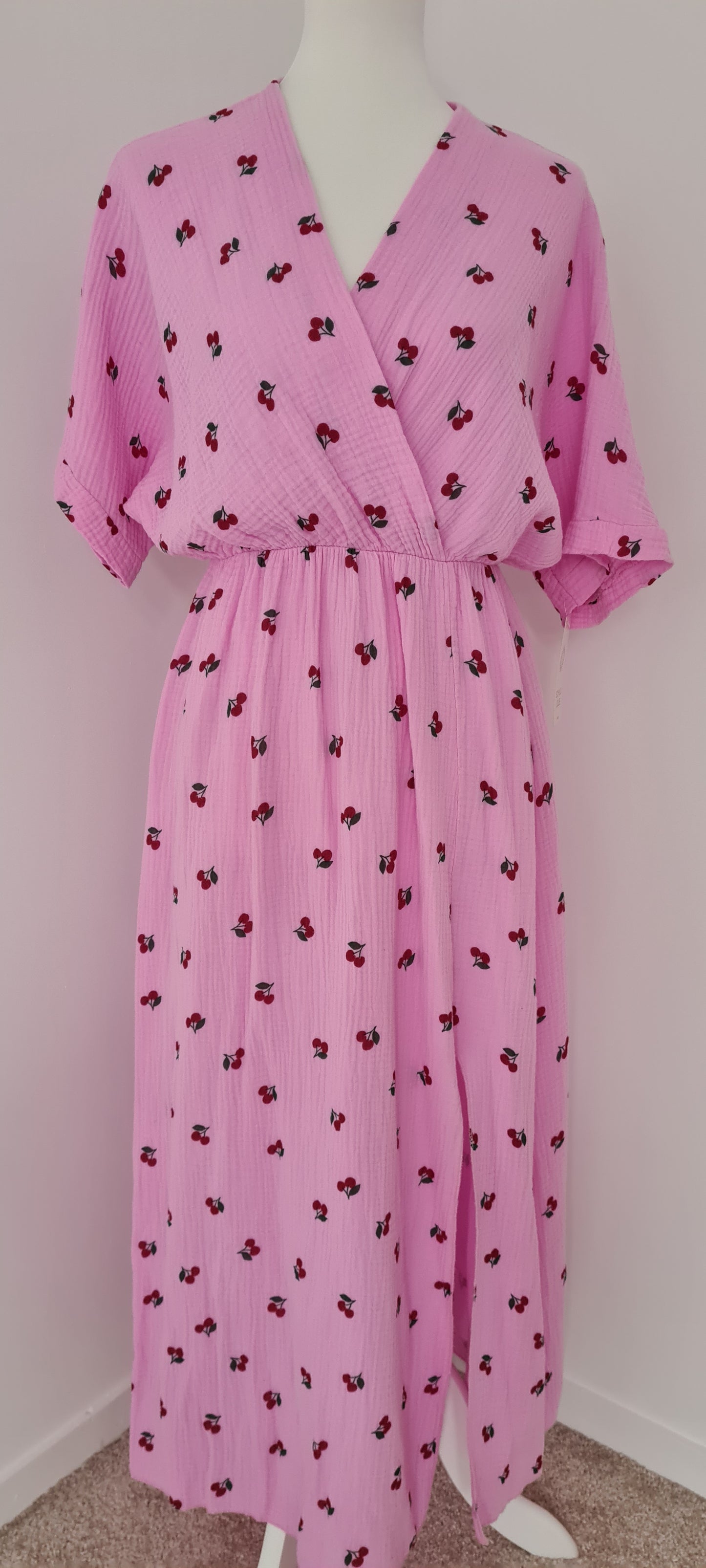 Robe longue gaze de coton Taille unique