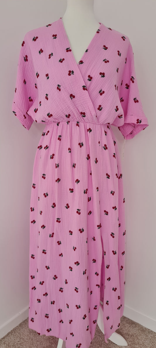 Robe longue gaze de coton Taille unique