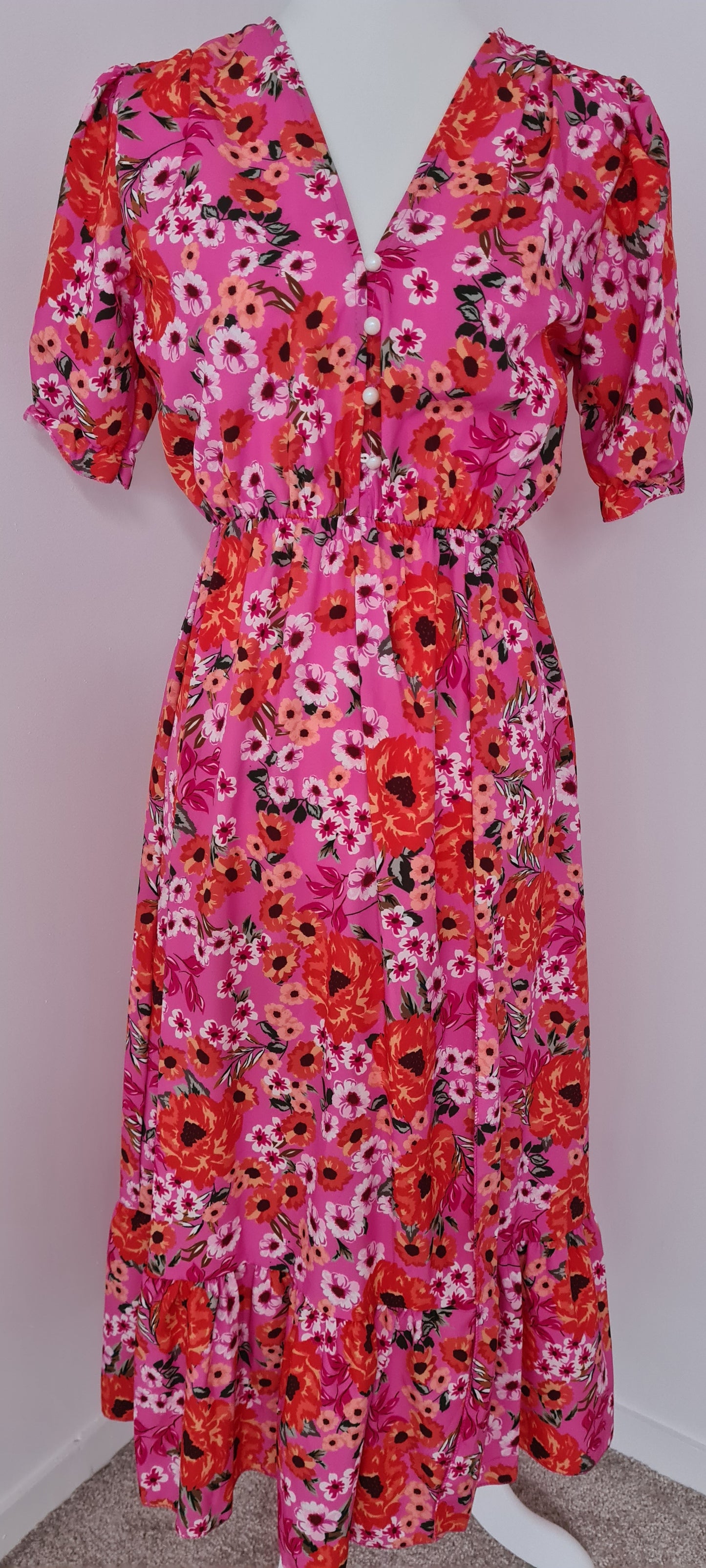 Robe longue été florale Taille unique