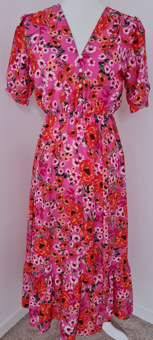 Robe longue été florale Taille unique